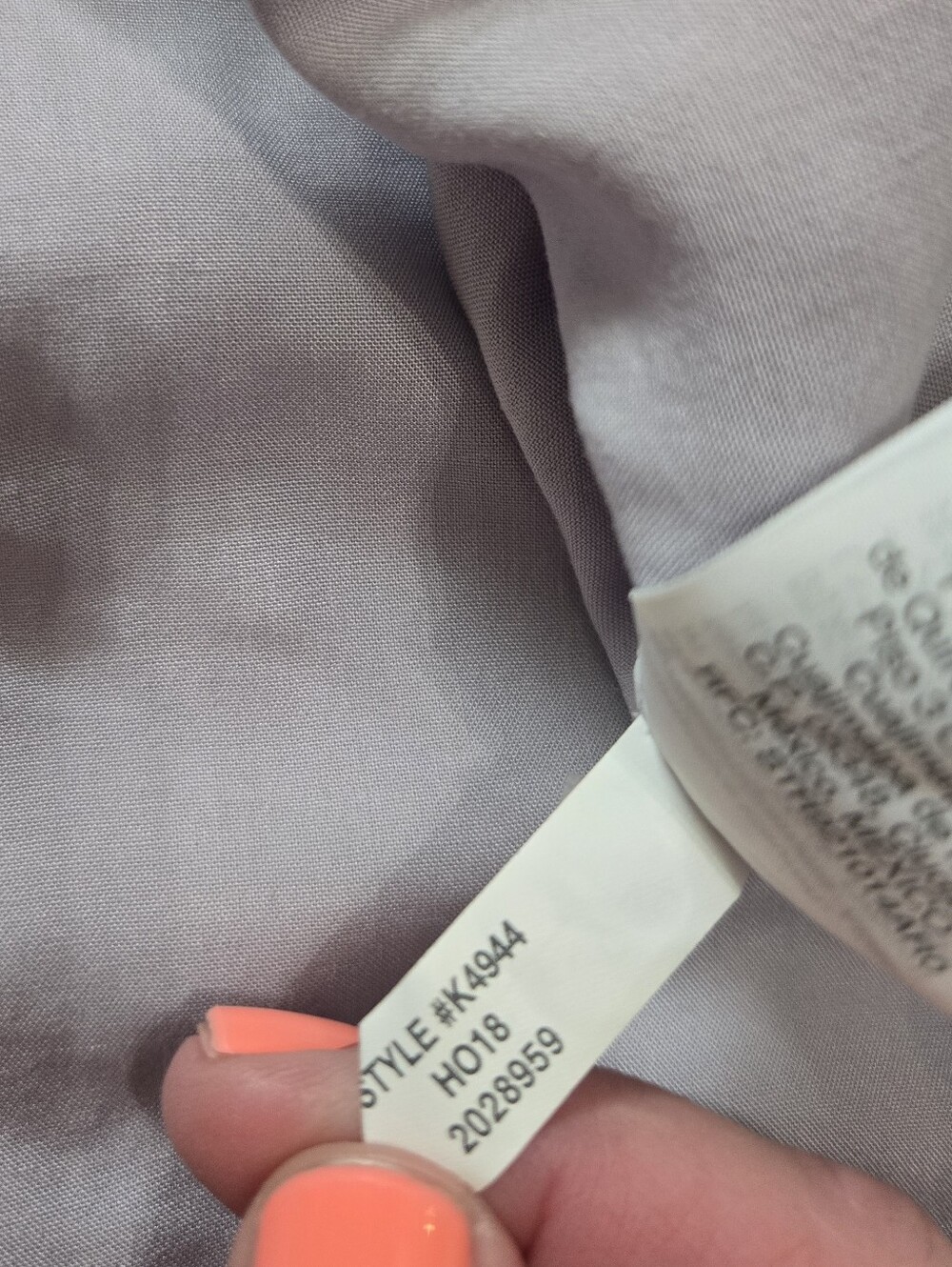 J. Crew Mercantile Lavender Purple Faux-Wrap Dressy Office Belted Top, Size 8 - Picture 7 of 9